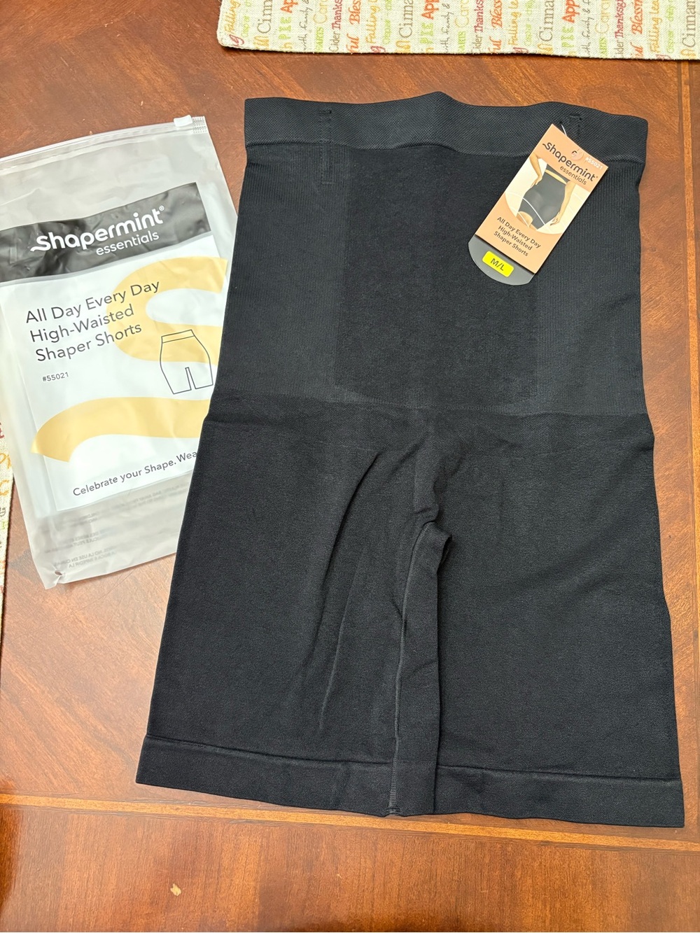 Shapermint Black High-Waisted Shaper Shorts